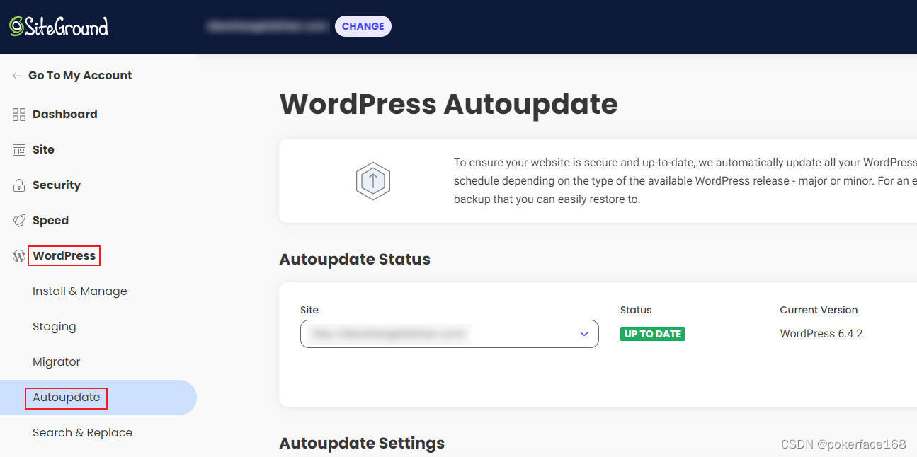 管理WordPress Autoupdate设置