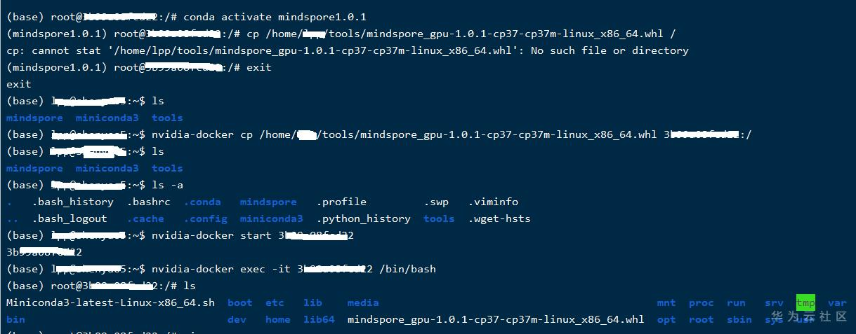 conda激活环境并cp mindspore安装包.png
