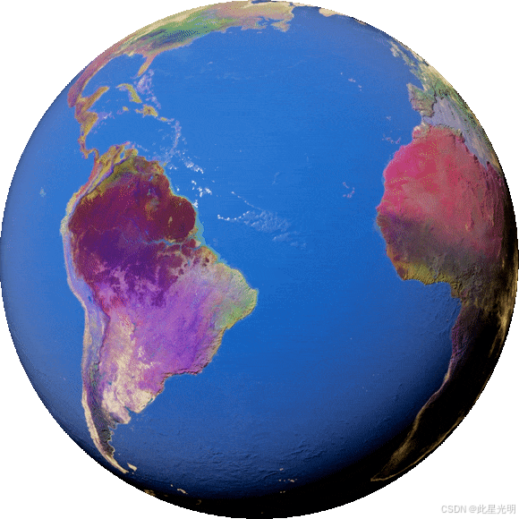 由 Google DeepMind 的新 AlphaEarth Foundations 模型生成的 Earth Engine 新卫星嵌入数据集的 3D 可视化