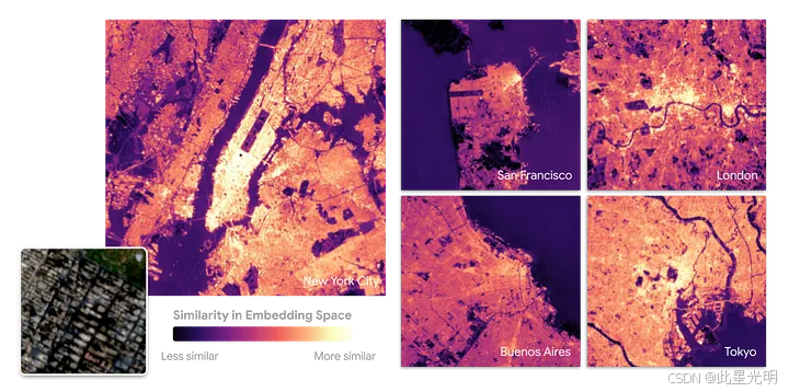 -73.9812、40.7628（美国纽约市曼哈顿中城）的相似性搜索示例