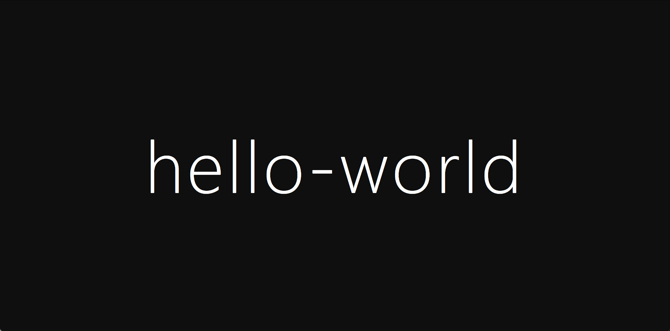 hello-world 预览效果