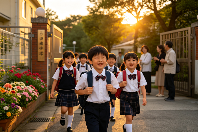生成小朋友穿校服放学经过校门口的图片_副本.png